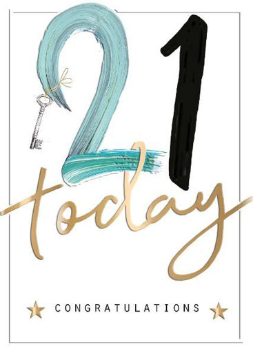 Picture of 21 TODAY BIRTHDAY CARD